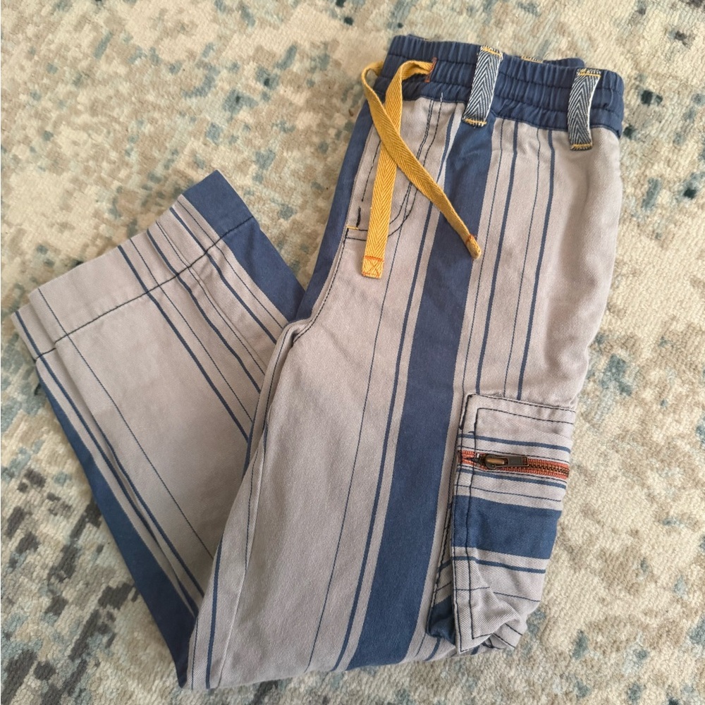 Matilda Jane and Joanna Gaines boys 4T blue and gray cargo pants - Picture 2 of 4